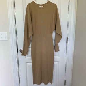 COS slim fit knitted midi dress